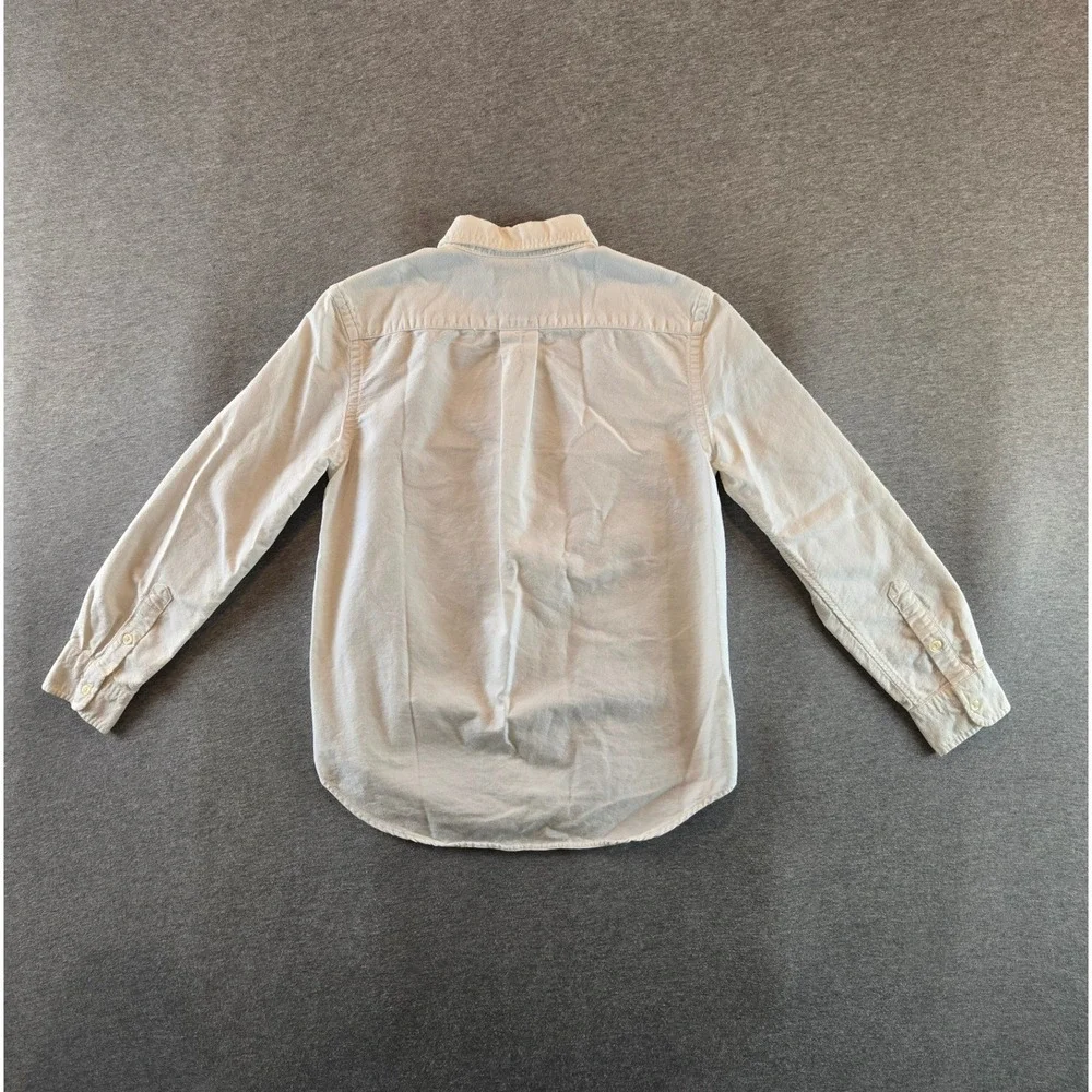 Ralph Lauren Button Down Shirt Boys M 10-12 White Big Pony Oxford Long Sleeve